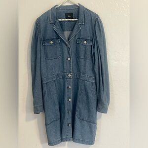 Rails Blue Denim Shirt Dress